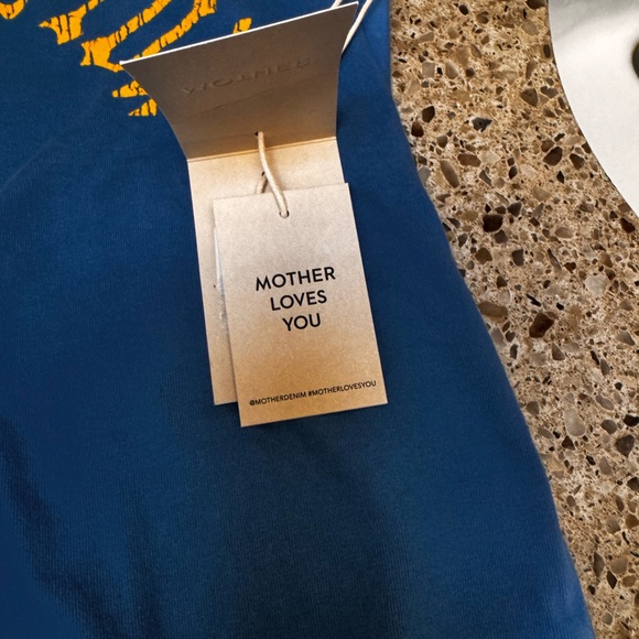 Mother Teal Shirt with Orange Detail - Picture 4 of 5